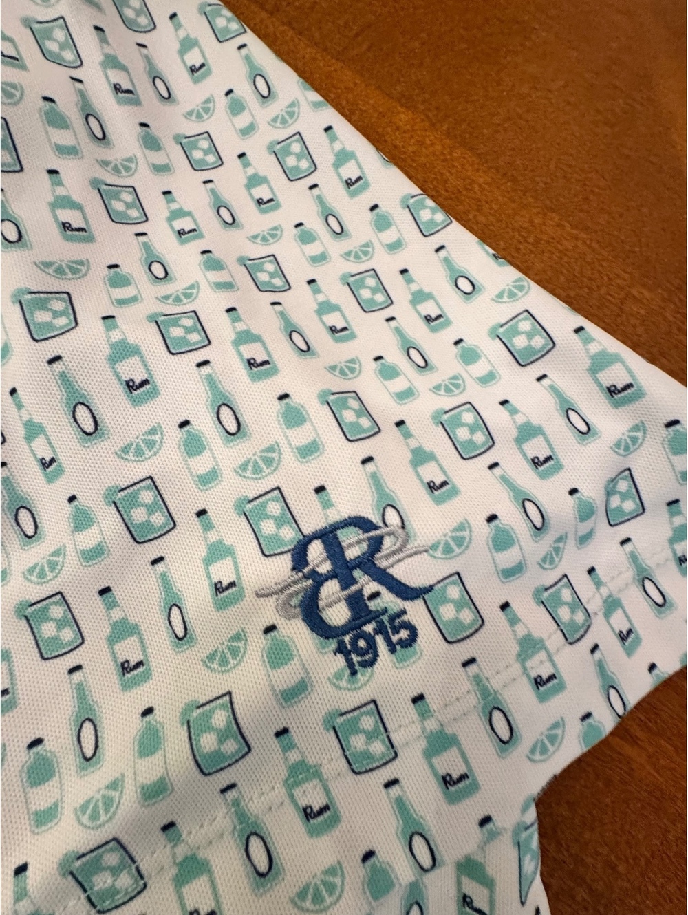 Bermuda Sands Men's XXXL Polo Shirt with Drink Pattern 653 - Picture 2 of 5
